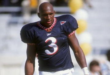 17 Oct 1998:  Defensive back Anthony Poindexter #3 of the Virginia Cavaliers looks on during the game against the Georgia Tech Yellow Jackets at the Bobby Dodd Stadium in Atlanta, Georgia. The Yellow Jackets defeated the Cavaliers 41-38.