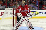 WASHINGTON DC, DC - SEPTEMBER 23:  Semyon Varlamov #40 of the Washington Capitals skates against the Chicago Blackhawks during their preseason game on September 23, 2009 at the Verizon Center in Washington, DC. The Caps defeated the Hawks 6-2.  (Photo by Jim McIsaac/Getty Images)