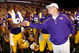 BATON ROUGE, LA - SEPTEMBER 19:  Jordan Jefferson #9 shakes hands with head coach Les Miles  of the Louisiana State University Tigers after defeating the University of Louisiana-Lafatette Ragin' Cajuns at Tiger Stadium 31-3 on September 19, 2009 in Baton Rouge, Louisiana.  (Photo by Chris Graythen/Getty Images)
