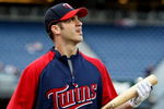 NEW YORK - OCTOBER 07:  Joe Mauer #7 of the Minnesota Twins looks on during batting practice before Game One of the ALDS against the New York Yankees during the 2009 MLB Playoffs at Yankee Stadium on October 7, 2009 in the Bronx borough of New York City.  (Photo by Jim McIsaac/Getty Images)