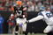 CLEVELAND - NOVEMBER 04: Braylon Edwards #17 of the Cleveland Browns carries the ball against Craig Terrill #93 of the Seattle Seahawks on November 4, 2007 at Cleveland Browns Stadium in Cleveland, Ohio. The Browns defeated the Seahawks 33-30 in overtime. (Photo by Jonathan Daniel/Getty Images)