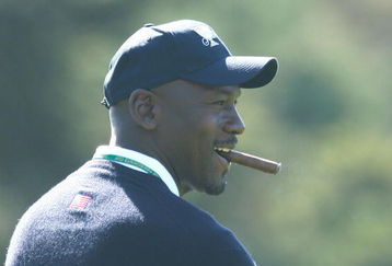 SAN FRANCISCO - OCTOBER 06:  US Team assistant Michael Jordan watches the play during a practice round prior to the start of The Presidents Cup at Harding Park Golf Course on October 6, 2009 in San Francisco, California.  (Photo by Scott Halleran/Getty Images)