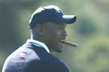 SAN FRANCISCO - OCTOBER 06:  US Team assistant Michael Jordan watches the play during a practice round prior to the start of The Presidents Cup at Harding Park Golf Course on October 6, 2009 in San Francisco, California.  (Photo by Scott Halleran/Getty Images)