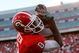 ATHENS, GA - OCTOBER 03: A.J. Green #8 of the Georgia Bulldogs pulls in this touchdown reception against Chris Hawkins #29 of the Louisiana State University Tigers at Sanford Stadium on October 3, 2009 in Athens, Georgia. (Photo by Kevin C. Cox/Getty Images)