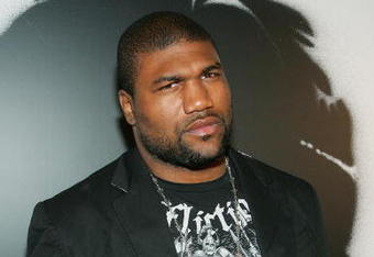 LAS VEGAS - JANUARY 24:  Mixed martial arts fighter Quinton 'Rampage' Jackson arrives at the world premiere of the movie 'Rambo' at the Planet Hollywood Resort & Casino January 24, 2008 in Las Vegas, Nevada. The film opens nationwide in the United States on January 25.  (Photo by Ethan Miller/Getty Images)