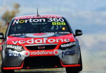 BATHURST, AUSTRALIA - OCTOBER 08:  Jamie Whincup drives the #888 Team Vodafone Ford during practice for the Bathurst 1000, which is round 10 of the V8 Supercars Championship Series at Mount Panorama on October 8, 2009 in Bathurst, Australia.  (Photo by Robert Cianflone/Getty Images)