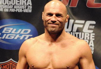 PORTLAND, OR - AUGUST 28: UFC heavyweight fighter Randy Couture weighs in at UFC 102: Couture vs. Nogueira Weigh-In at the Rose Garden Arena on August 28, 2009 in Portland, Oregon. (Photo by Jon Kopaloff/Getty Images)