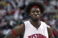 AUBURN HILLS, MI - APRIL 23:  Ben Wallace #3 of the Detroit Pistons stands on the court in game one of the Eastern Conference Quarterfinals against the Milwaukee Bucks during the 2006 NBA Playoffs on April 23, 2006 at The Palace of Auburn Hills in Auburn Hills, Michigan. The Pistons won 92-74.  NOTE TO USER: User expressly acknowledges and agrees that, by downloading and or using this photograph, User is consenting to the terms and conditions of the Getty Images License Agreement. (Photo by Tom Pidgeon/Getty Images)