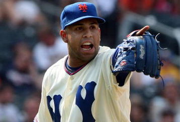 NEW YORK - AUGUST 16:  Francisco Rodriguez #75 of the New York Mets looks on in the ninth inning against the San Francisco Giants on August 16, 2009 at Citi Field in the Flushing neighborhood of the Queens borough of New York City.  (Photo by Jim McIsaac/Getty Images)