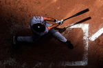 MILWAUKEE - JULY 22:  Rich Aurilia #35 of the San Francisco Giants connects with the ball during the game against the Milwaukee Brewers at Miller Park July 22, 2007 in Milwaukee, Wisconsin.  (Photo by Jamie Squire/Getty Images)