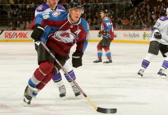 DENVER - SEPTEMBER 23:  Paul Stastny #26 of the Colorado Avalanche skates against the Los Angeles Kings during preseason NHL action at the Pepsi Center on September 23, 2009 in Denver, Colorado. The Avalanche defeated the Kings 3-2.  (Photo by Doug Pensinger/Getty Images)