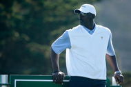 SAN FRANCISCO - OCTOBER 07:  USA Team assistant Michael Jordan watches the play during a practice round prior to the start of The Presidents Cup at Harding Park Golf Course on October 7, 2009 in San Francisco, California.  (Photo by Scott Halleran/Getty Images)