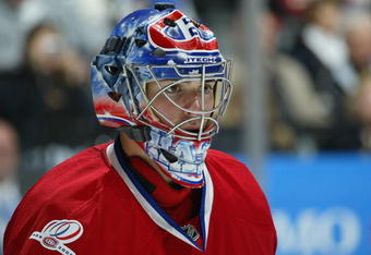 TORONTO, ON - OCTOBER 1:  Carey Price #31 of the Montreal Canadiens keeps an eye on the play in a game against the Toronto Maple Leafs on October 1, 2009 at the Air Canada Centre in Toronto, Ontario. The Canadiens dfeated the Leafs 4-3 in overtime. (Photo by Claus Andersen/Getty Images)