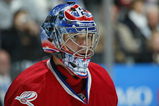 TORONTO, ON - OCTOBER 1:  Carey Price #31 of the Montreal Canadiens keeps an eye on the play in a game against the Toronto Maple Leafs on October 1, 2009 at the Air Canada Centre in Toronto, Ontario. The Canadiens dfeated the Leafs 4-3 in overtime. (Photo by Claus Andersen/Getty Images)