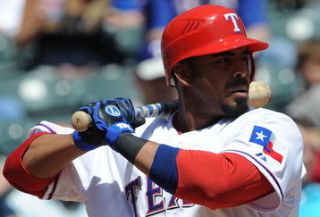 ARLINGTON, TX - APRIL 09:  Nelson Cruz #17 of the Texas Rangers on April 9, 2009 at Rangers Ballpark in Arlington, Texas.  (Photo by Ronald Martinez/Getty Images)
