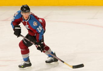 DENVER - OCTOBER 03:  Paul Stastny #26 of the Colorado Avalanche skates against the Vancouver Canucks during NHL action at the Pepsi Center on October 3, 2009 in Denver, Colorado. The Avalanche defeated the Canucks 3-0.  (Photo by Doug Pensinger/Getty Images)