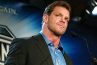 NEW YORK - MARCH 11: (FILE) Wrestler Chris Benoit attends a press conference to promote Wrestlemania XX at Planet Hollywood March 11, 2004 in New York City. Benoit, his wife Nancy and their son Daniel, 7-years-old, were found dead June 25, 2007 at their home in Georgia. (Photo by Peter Kramer/Getty Images)