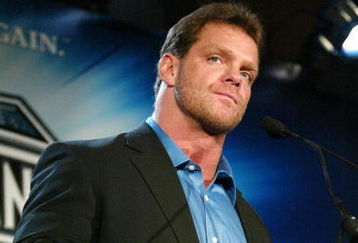 NEW YORK - MARCH 11:  (FILE) Wrestler Chris Benoit attends a press conference to promote Wrestlemania XX at Planet Hollywood March 11, 2004 in New York City. Benoit, his wife Nancy and their son Daniel, 7-years-old, were found dead June 25, 2007 at their home in Georgia.  (Photo by Peter Kramer/Getty Images)