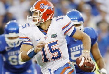 LEXINGTON, KY - SEPTEMBER 26:   of the Florida Gators of the Kentucky Wildcats during the game at Commonwealth Stadium on September 26, 2009 in Lexington, Kentucky. (Photo by Andy Lyons/Getty Images)