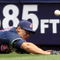 NEW YORK - APRIL 19:  Grady Sizemore #24 of the Cleveland Indians dives for a ball hit by Derek Jeter #2 of the New York Yankees at Yankee Stadium on April 19, 2009 in the Bronx borough of New York City.  (Photo by Ezra Shaw/Getty Images)
