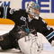 SAN JOSE, CA - OCTOBER 08:  Evgeni Nabokov #20 of the San Jose Sharks makes a save in the first period of a game against the Columbus Blue Jackets at HP Pavilion on October 8, 2009 in San Jose, California.  (Photo by Ezra Shaw/Getty Images)