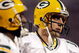 MINNEAPOLIS - OCTOBER 05:  Quarterback Aaron Rodgers #12 of the Green Bay Packers walks off the field during the Monday Night Football game against the Minnesota Vikings on October 5, 2009 at Hubert H. Humphrey Metrodome in Minneapolis, Minnesota.  (Photo by Jamie Squire/Getty Images)