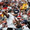 FOXBORO, MA - OCTOBER 4:  Joe Flacco #5 of the Baltimore Ravens throws toward the end zone in the first half at Gillette Stadium on October 4, 2009 in Foxboro, Massachusetts. (Photo by Jim Rogash/Getty Images)