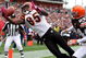 CLEVELAND - OCTOBER 04: Chad Ochocinco #85 of the Cincinnati Bengals hauls in a one handed catch for a first quatrer touchdown against Eric Wright #24 of the Cleveland Browns during their game at Cleveland Browns Stadium on October 4, 2009 in Cleveland, Ohio. (Photo by Jim McIsaac/Getty Images)