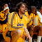 LOS ANGELES, CA - MAY 19:  (M) Pau Gasol #16 of the Los Angeles Lakers yells from the bench in the fourth quarter against the Denver Nuggets in Game One of the Western Conference Finals during the 2009 NBA Playoffs at Staples Center on May 19, 2009 in Los Angeles, California. NOTE TO USER: User expressly acknowledges and agrees that, by downloading and or using this photograph, User is consenting to the terms and conditions of the Getty Images License Agreement.  (Photo by Kevork Djansezian/Getty Images)