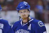 VANCOUVER, CANADA - OCTOBER 5: Henrik Sedin #33 of the Vancouver Canucks looks on during the game against the Colorado Avalanche at General Motors Place on October 5, 2009 in Vancouver, Canada. (Photo by Nick Didlick/Getty Images)