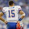 LEXINGTON, KY - SEPTEMBER 26: Quarterback Tim Tebow #15 of the Florida Gators looks up at the scoreboard during the second quarter of the game against the Kentucky Wildcats at Commonwealth Stadium on September 26, 2009 in Lexington, Kentucky. (Photo by Andy Lyons/Getty Images)