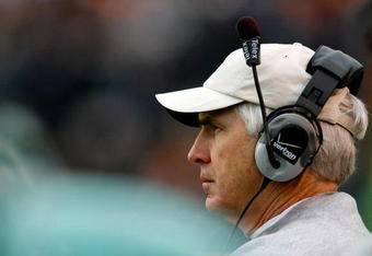 NASHVILLE, TN - NOVEMBER 22:  Head coach Bobby Johnson of the Vanderbilt Commodores looks on during the game against the Tennessee Volunteers at Vanderbilt Stadium on November 22, 2008 in Nashville, Tennessee.  (Photo by Kevin C. Cox/Getty Images)