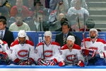 BUFFALO, NY - OCTOBER 3:  (L-R) Assistant Coach Kirk Mueller and Head Coach Jacques Martin of the Montreal Canadiens look on from behind the bench during their NHL game against the Buffalo Sabres at HSBC Arena on October 3, 2009 in Buffalo, New York. The Canadiens defeated the Sabres 2-1 in overtime. (Photo by Rick Stewart/Getty Images)