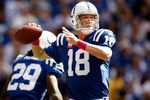 INDIANAPOLIS - OCTOBER 04:  Peyton Manning #18 of the Indianapolis Colts throws the ball during the NFL game against the Seattle Seahawks at Lucas Oil Stadium on October 4, 2009 in Indianapolis, Indiana. The Colts won 34-17.  (Photo by Andy Lyons/Getty Images)