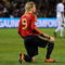 BLOEMFONTEIN, SOUTH AFRICA - JUNE 24:  Fernando Torres of Spain kneels dejected during the FIFA Confederations Cup Semi Final match between Spain and USA at Free State Stadium on June 24, 2009 in Bloemfontein, South Africa. USA won the match 2-0.  (Photo by Jasper Juinen/Getty Images)