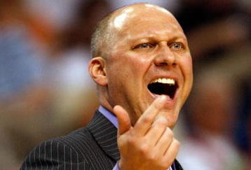 TAMPA, FL - MARCH 14:  Head coach Jeff Lebo of the Auburn Tigers calls a play against the Tennessee Volunteers during the Semifinal round of the SEC Men's Basketball Tournament on March 14, 2009 at The St. Pete Times Forum in Tampa, Florida.  The Volunteers defeated the Tigers 94-85.  (Photo by Chris Graythen/Getty Images)