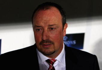 FLORENCE, ITALY - SEPTEMBER 29:  Liverpool manager Rafael Benitez during the UEFA Champions League Group E match between Fiorentina and Liverpool at the Stadio Artemio Franchi stadium on September 29, 2009 in Florence, Italy.  (Photo by Clive Brunskill/Getty Images)