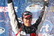 FONTANA, CA - OCTOBER 10:  Joey Logano, driver of the #20 GameStop/Brutal Legend Toyota, celebrates winning the NASCAR Nationwide Series Copart 300 at Auto Club Speedway on October 10, 2009 in Fontana, California.  (Photo by Jason Smith/Getty Images for NASCAR)