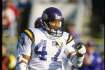 28 Oct 1990: Defensive back Joey Browner of the Minnesota Vikings looks on during a game against the Green Bay Packers at Milwaukee County Stadium in Milwaukee, Wisconsin. The Packers won the game, 24-10.
