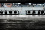 DENVER - OCTOBER 10:  The seats in the stadium will remain empty, except for a dusting of snow, as Game 3 of the National League Division series between the Philadelphia Phillies and the Colorado Rockies at Coors Field has been postponed due to inclement weather on October 10, 2009 in Denver, Colorado. Light snow covered the field and sub freezing temperatures are predicted for game time so Game 3 has been rescheduled to be played at Coors Field on Sunday October 11, 2009.  (Photo by Doug Pensinger/Getty Images)