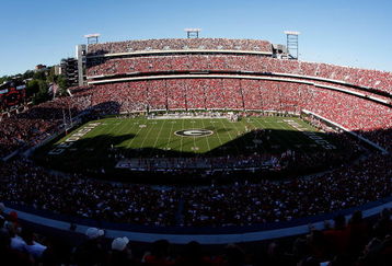 ATHENS, GA - OCTOBER 03: A general view of Sanford Stadium during the game between the Louisiana State University Tigers and the Georgia Bulldogs at Sanford Stadium on October 3, 2009 in Athens, Georgia. (Photo by Kevin C. Cox/Getty Images)