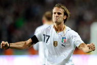 DUBLIN, IRELAND - OCTOBER 10:  Alberto Gilardino of Italy celebrates during the FIFA 2010 World Cup Group 4 Qualifying match between Republic of Ireland and Italy at Croke Park Stadium on October 10, 2009 in Dublin, Ireland.  (Photo by Claudio Villa/Getty Images)