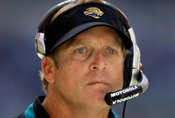 INDIANAPOLIS - SEPTEMBER 13:  Jack Del Rio the Head Coach of the Jacksonville Jaguars is pictured during the game against the Indianapolis Colts  at Lucas Oil Stadium on September 13, 2009 in Indianapolis, Indiana.  (Photo by Andy Lyons/Getty Images)