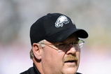 PHILADELPHIA - OCTOBER 11:  Andy Reid, head coach of the Philadelphia Eagles works on the sideline against the Tampa Bay Buccaneers at Lincoln Financial Field on October 11, 2009 in Philadelphia, Pennsylvania.  (Photo by Jeff Zelevansky/Getty Images)