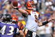 BALTIMORE - OCTOBER 11:  Carson Palmer #9 of the Cincinnati Bengals looks passes against the Baltimore Ravens at M&T Bank Stadium on October 11, 2009 in Baltimore, Maryland. The Bengals defeated the Ravens 17-14. (Photo by Larry French/Getty Images)