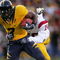 BERKELEY, CA - OCTOBER 03:  Jeremy Ross #3 of the California Golden Bears is tackled by Kevin Thomas #15 of the USC Trojans at California Memorial Stadium on October 3, 2009 in Berkeley, California.  (Photo by Ezra Shaw/Getty Images)