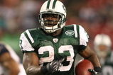 EAST RUTHERFORD, NJ - AUGUST 14:  Shonn Greene #23 of the New York Jets runs the ball against the St. Louis Rams during their preseason game at Giants Stadium on August 14, 2009  in East Rutherford, New Jersey.  (Photo by Nick Laham/Getty Images)