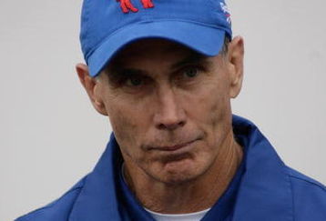 ORCHARD PARK, NY - SEPTEMBER 21:  Head coach Dick Jauron of the Buffalo Bills looks on during the game against the Oakland Raiders on September 21, 2008 at Ralph Wilson Stadium in Orchard Park, New York. (Photo by Rick Stewart/Getty Images)