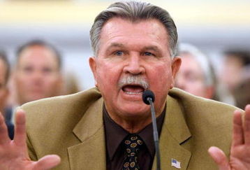 WASHINGTON - SEPTEMBER 18:  Former NFL player and coach Mike Ditka speaks during a hearing of the Senate Commerce, Science and Transportation Committee on Capitol Hill September 18, 2007 in Washington, DC. Former players and league officials appeared before the committee for a hearing on the 'NFL Retirement System,' focusing on the current compensation system for retirees with claims of advanced injuries that became symptomatic after retiring from the NFL.   (Photo by Win McNamee/Getty Images)