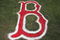 FT MYERS, FL - MARCH 11:  The Boston logo is seen painted on the field before the Boston Red Sox Spring Tranining game against the Baltimore Orioles on March 11, 2007 at City Of Palm Park in Ft Myers, Florida.  The Orioles won 5-3.  (Photo by Carlo Allegri/Getty Images)